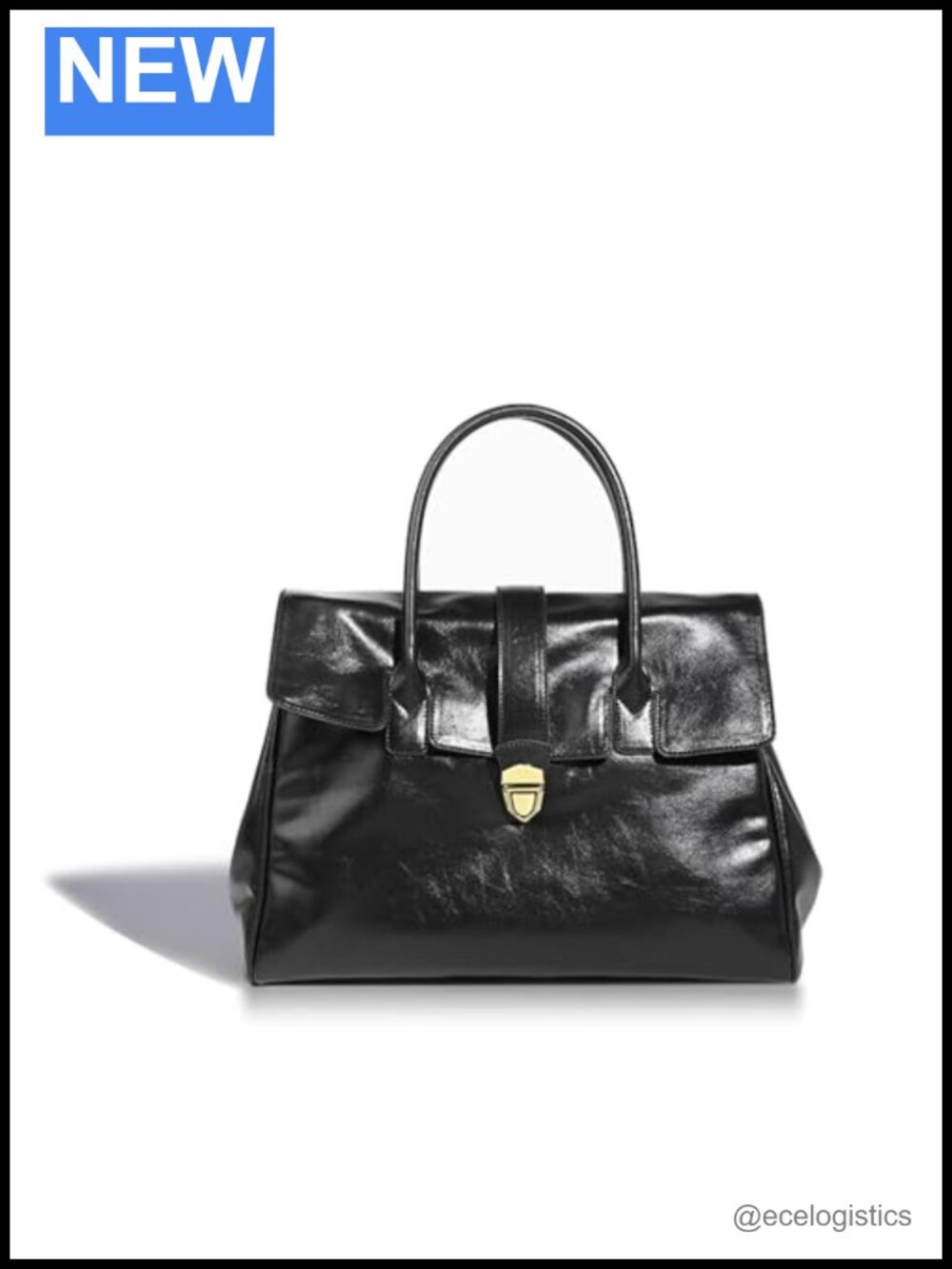 Vintage PU Leather Satchel Shoulder Bag for Women, Tote Handbag for Work Travel